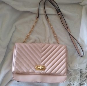 Pink Faux Leather Purse